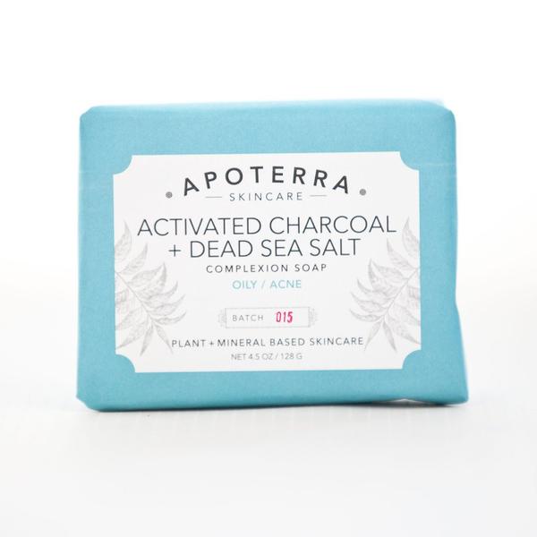 Apoterra Skincare - Activated Charcoal + Dead Sea Salt Complexion Soap
