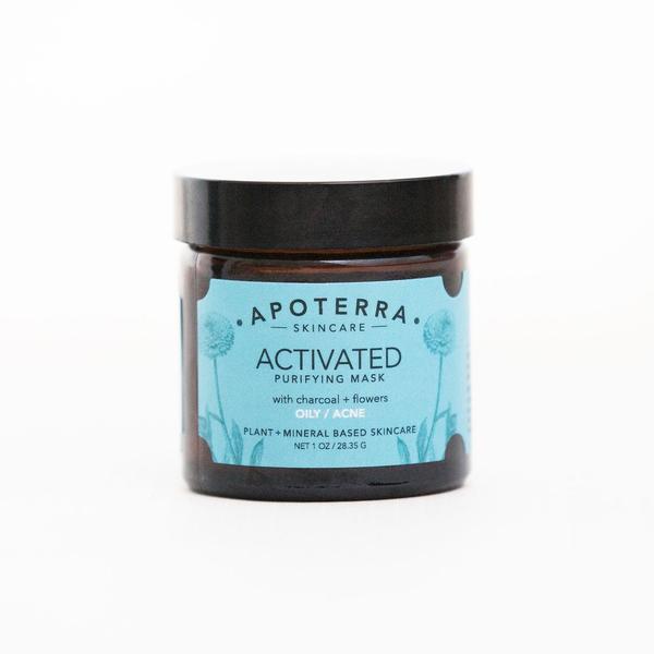 Apoterra Skincare - Activated Purifying Mask with Charcoal + Flowers