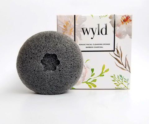 Wyld Skincare - Bamboo Charcoal Konjac Sponge