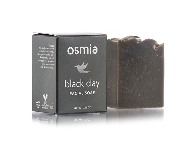 Osmia - Black Clay Facial Soap