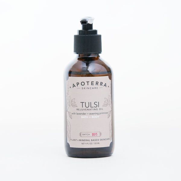 Apoterra Skincare - Tulsi Rejuvenating Oil with Lavender + Evening Primrose