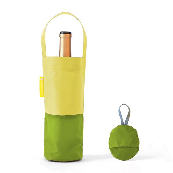 Flip & Tumble - Pea Green Wine Bag