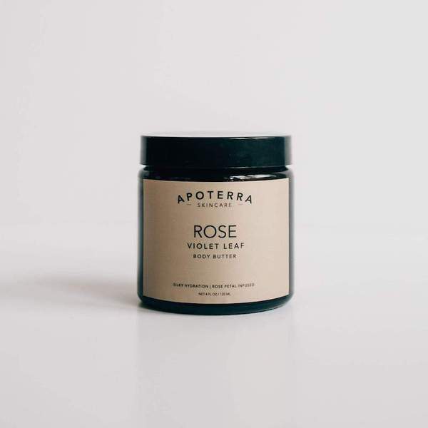 Apoterra Skincare - Rose + Violet Leaf Body Butter